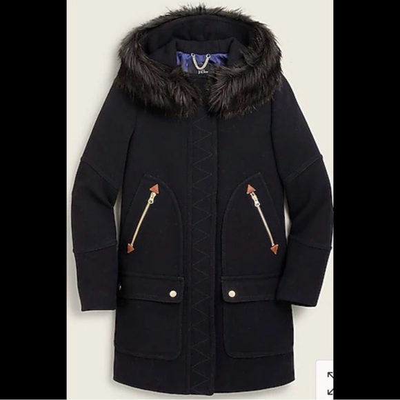 J CrewStadium Wool Chateau Parka
